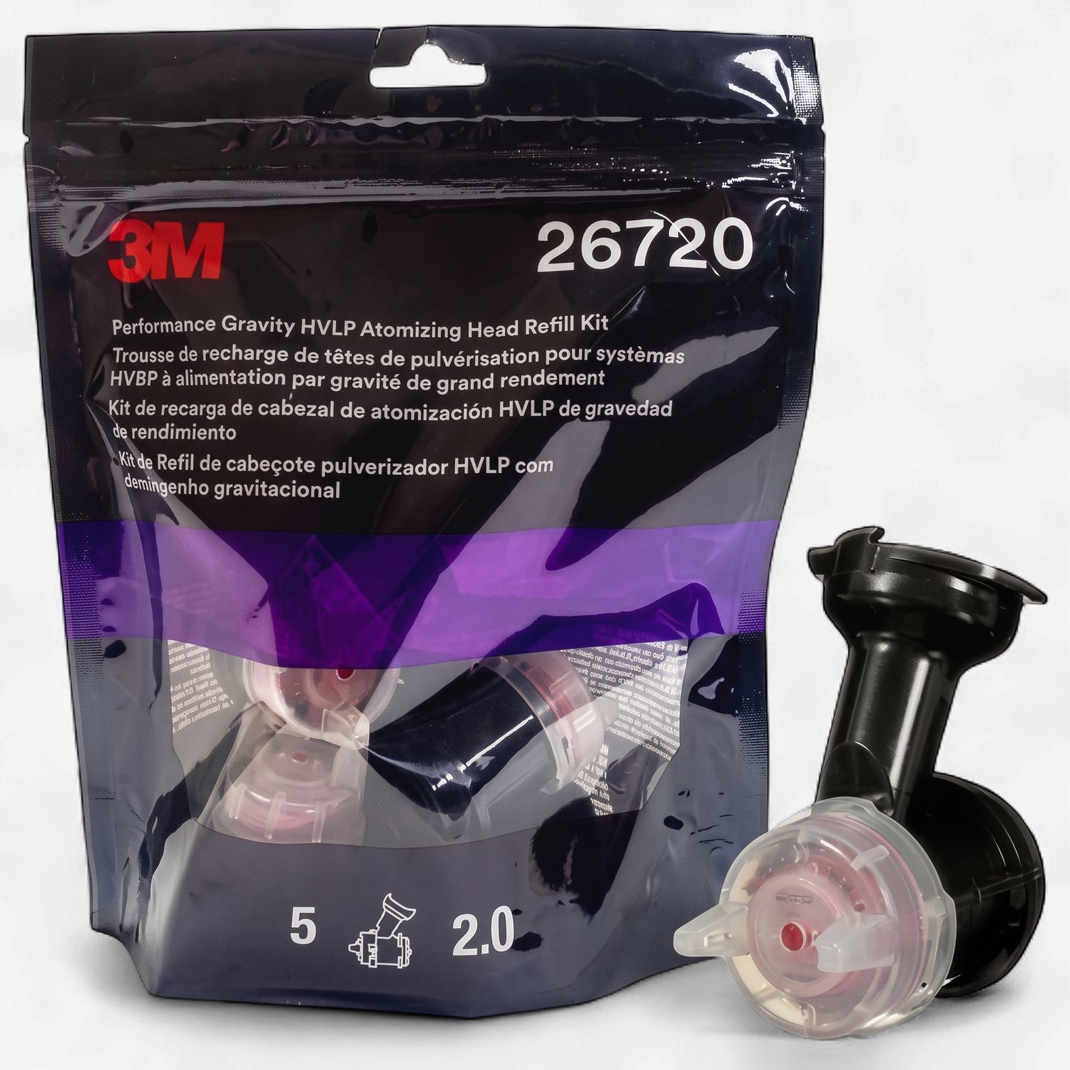 3M Performance Atomizing Head Refill Kit - 5pk 2.0 tip