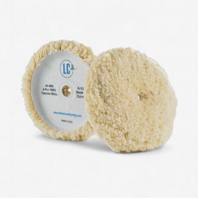 Spectrum Color 6" White Wool Pad