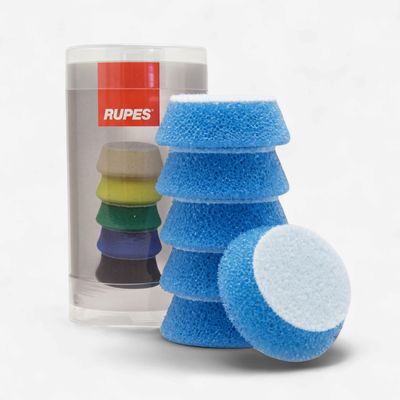 Rupes D-A Coarse Foam Pads (Blue)1.75" for 1" backing plate 6pk
