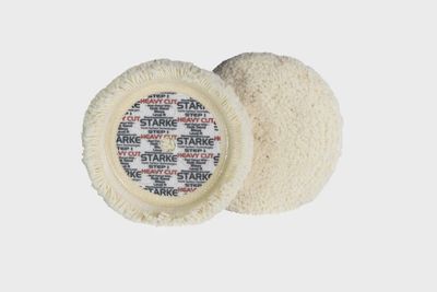 Starke Single Sided Step 1 White Wool Heavy Cut Buffing Pad