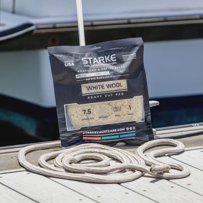 Starke Single Sided Step 1 White Wool Heavy Cut Buffing Pad