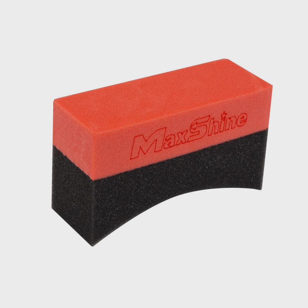 Maxshine Tire Dressing Applicator Clean Wheel Foam Pad- Curved