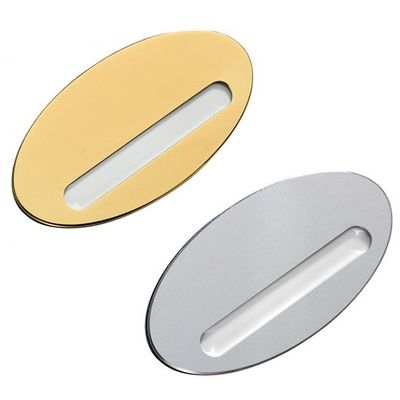 Targhette badges in alluminio argento Targhette badges in alluminio argento