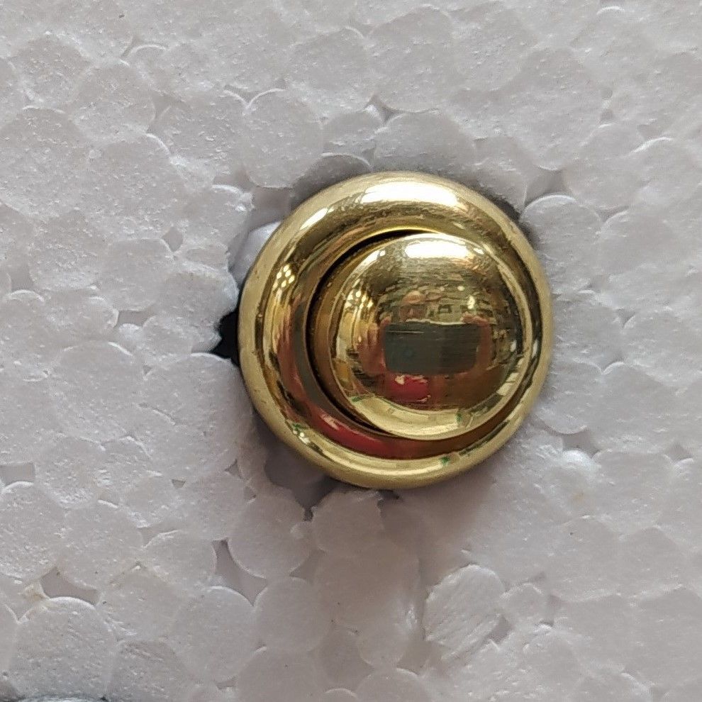 Pulsante isolato a norma 12V per campanelli Pulsante isolato a norma 12V per campanelli, Finitura: LUCIDO