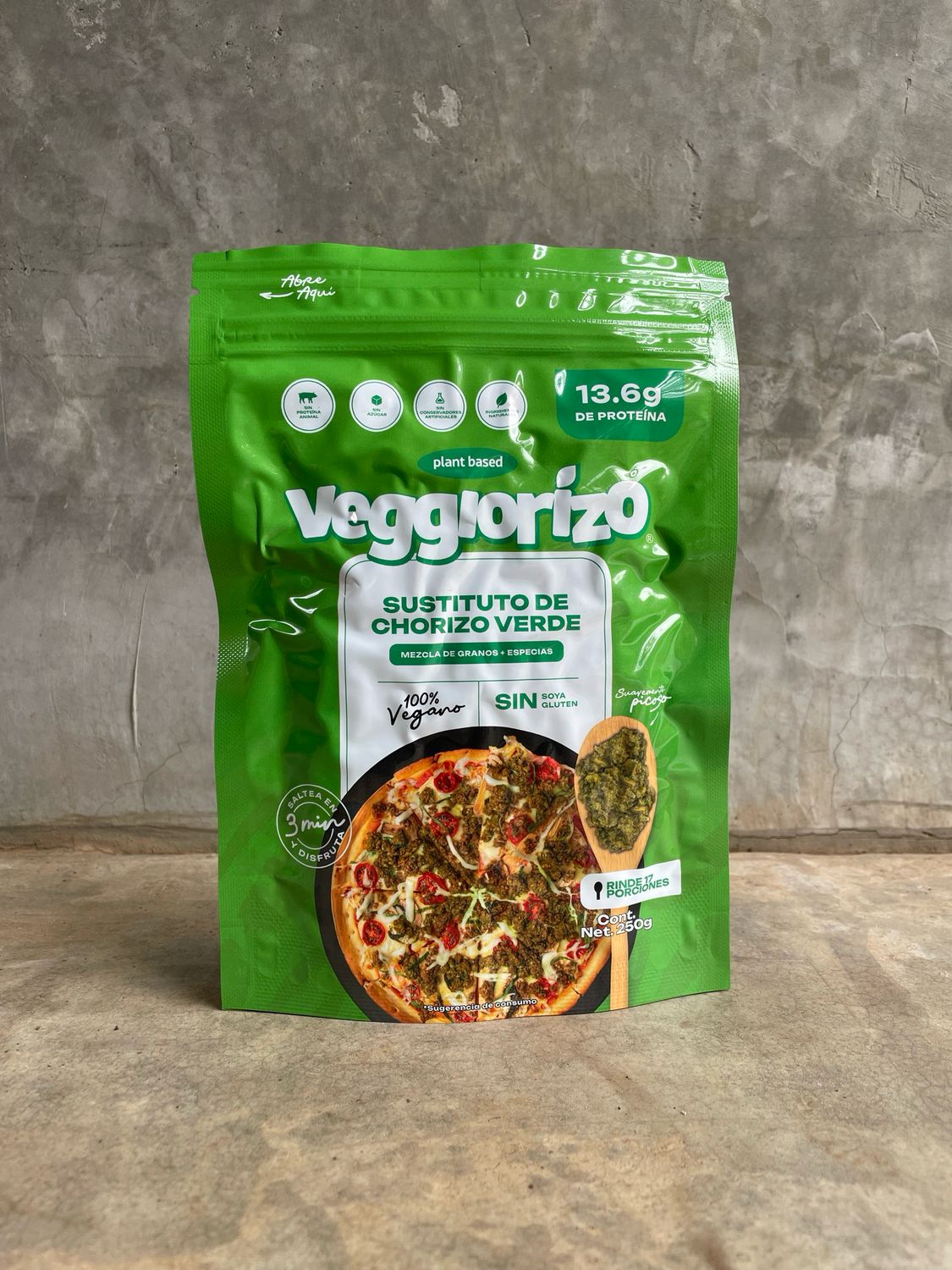 Chorizo vegano Verde