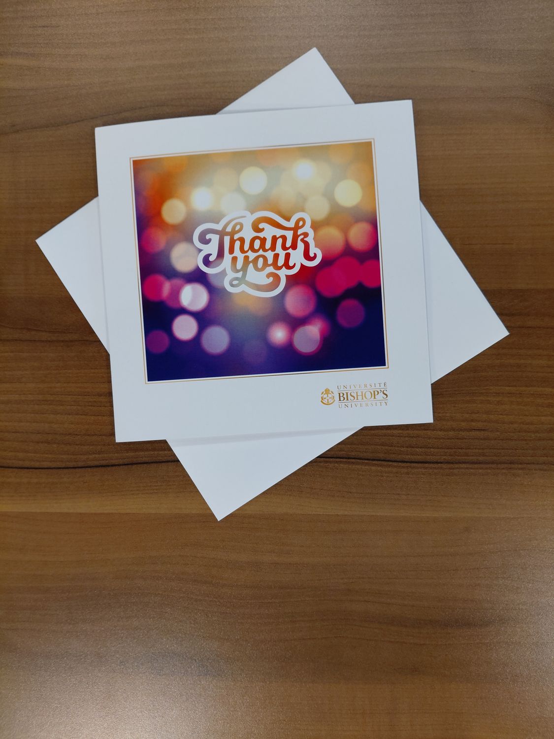 BISHOP'S UNIVERSITY THANK YOU CARD