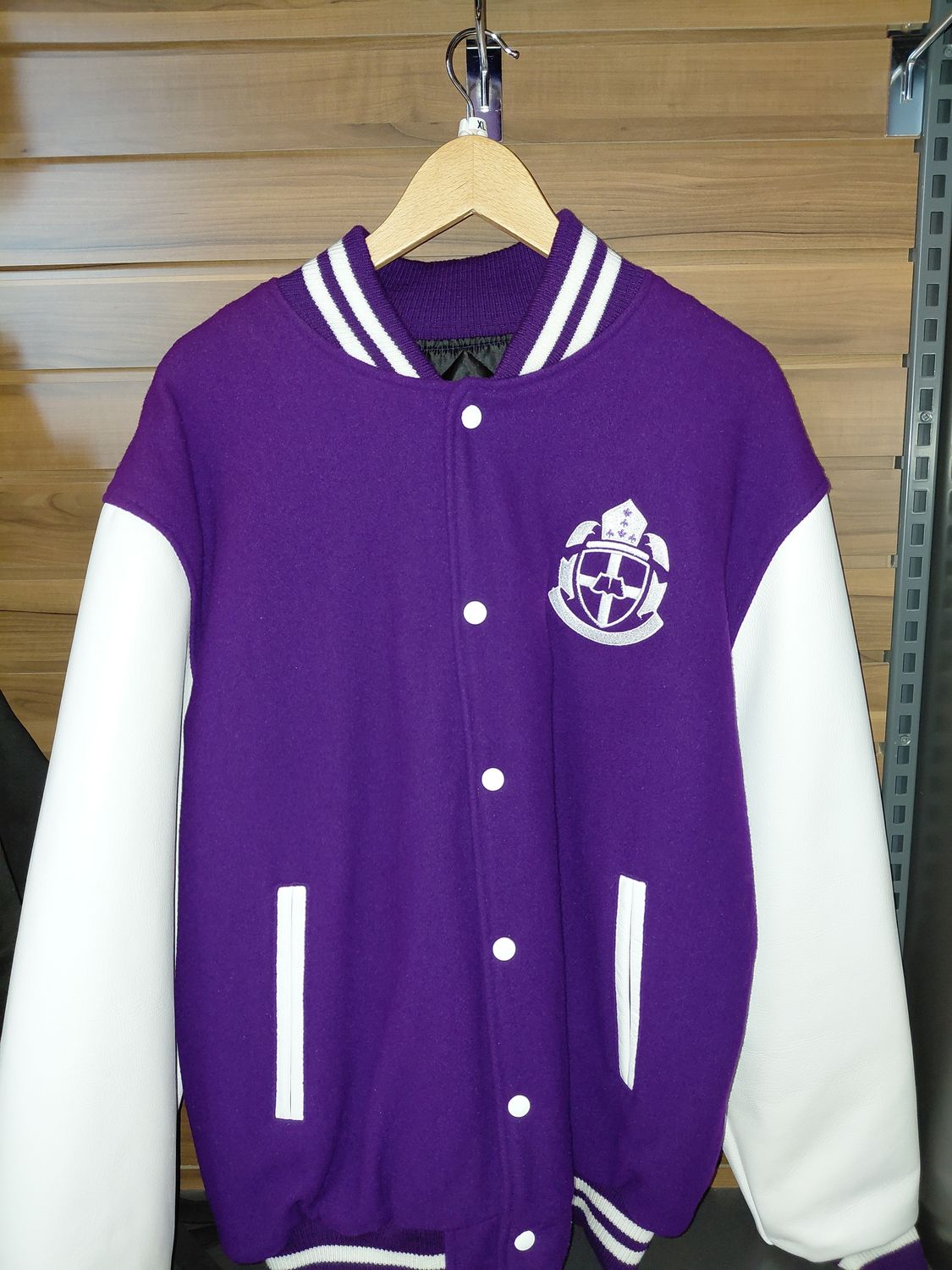 BISHOP'S LEATHER VARSITY JACKET