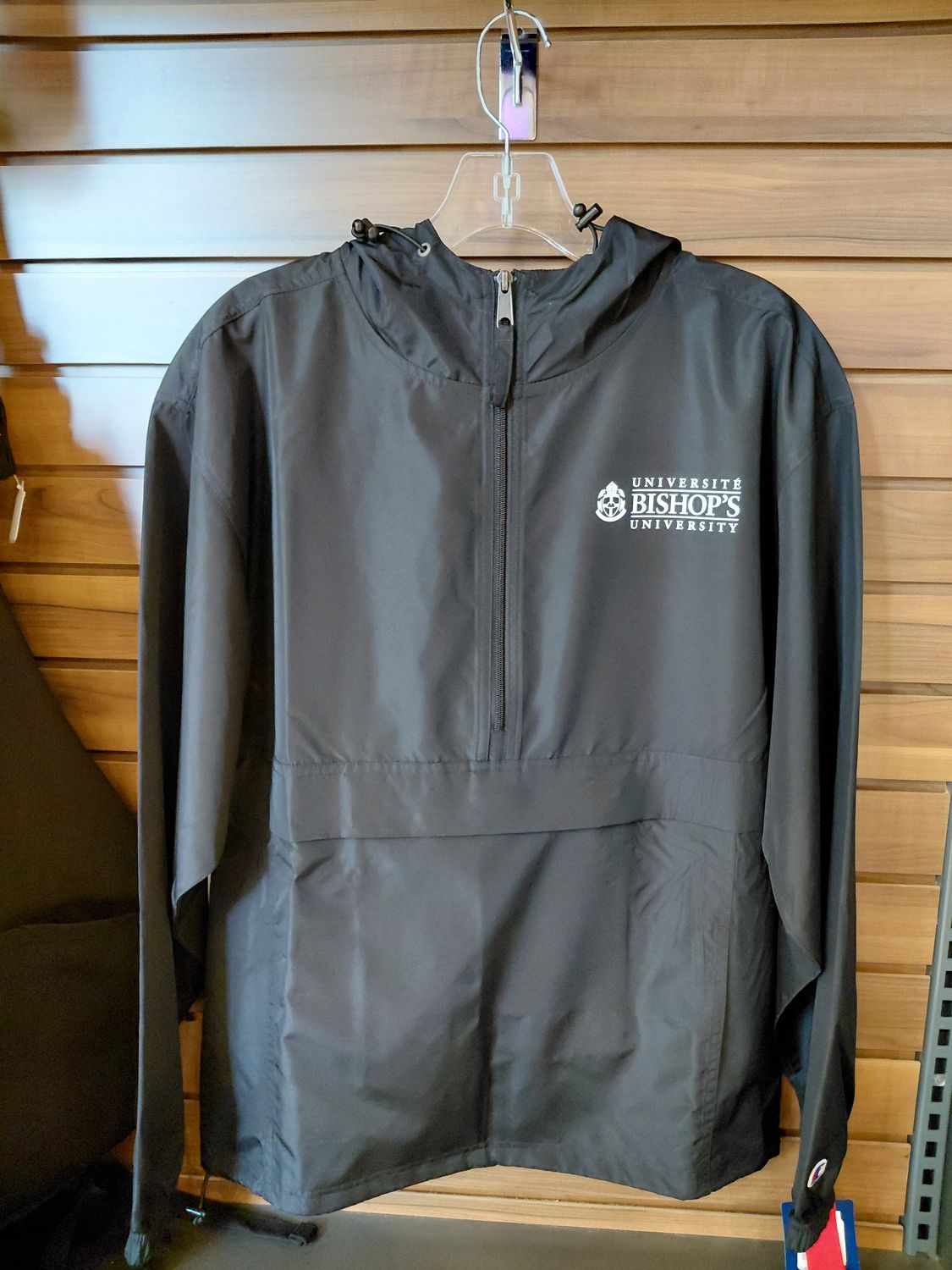 BISHOP'S BLACK PACKABLE ANORAK JACKET