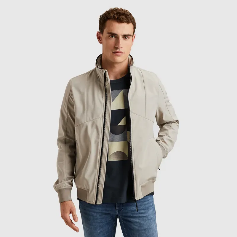 Cast Iron Bomber jacket HEATMAN Summer Soft- Pure Cashmere CJA2502141