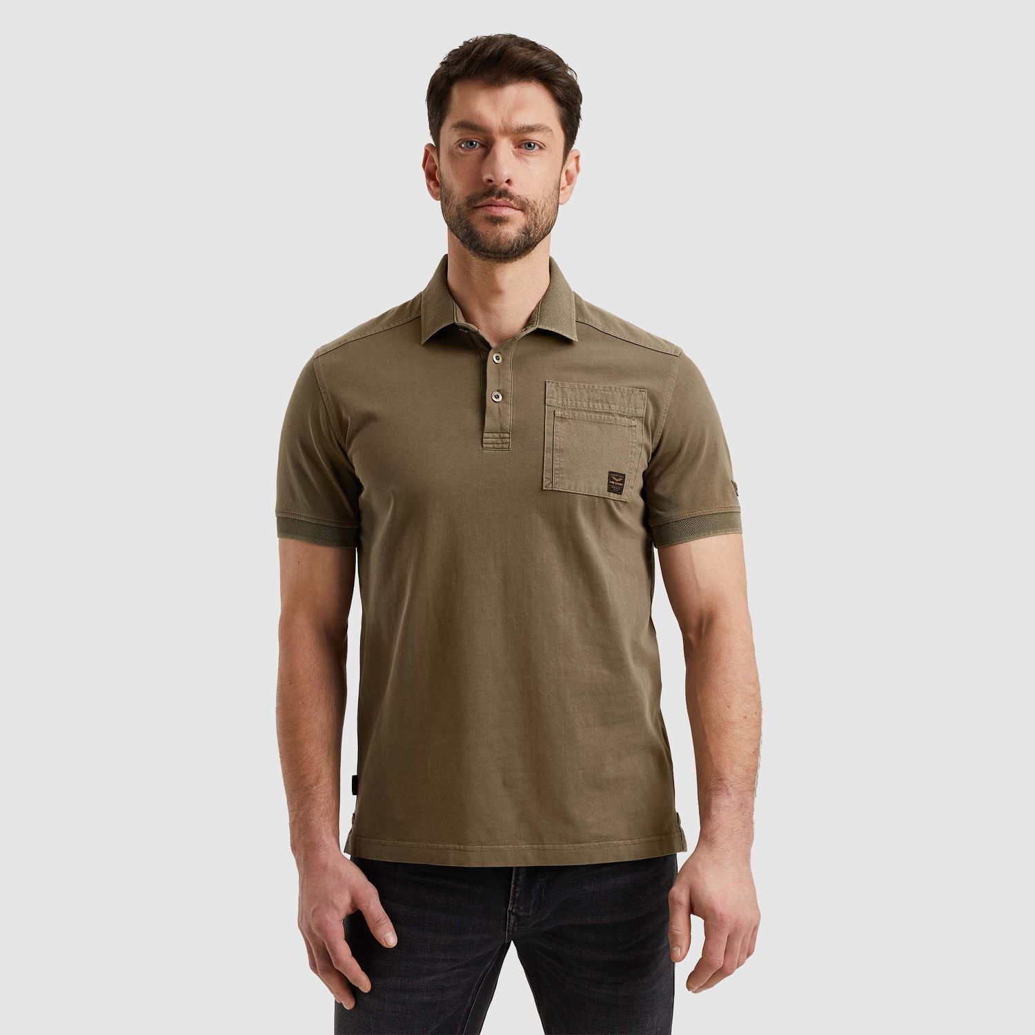PME Legend | Polo met cargo borstzak PPSS2503861-8035