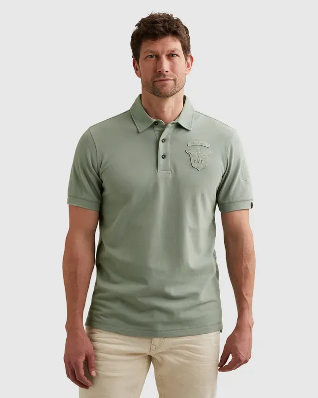 PME Legend Polo van piqué met badges