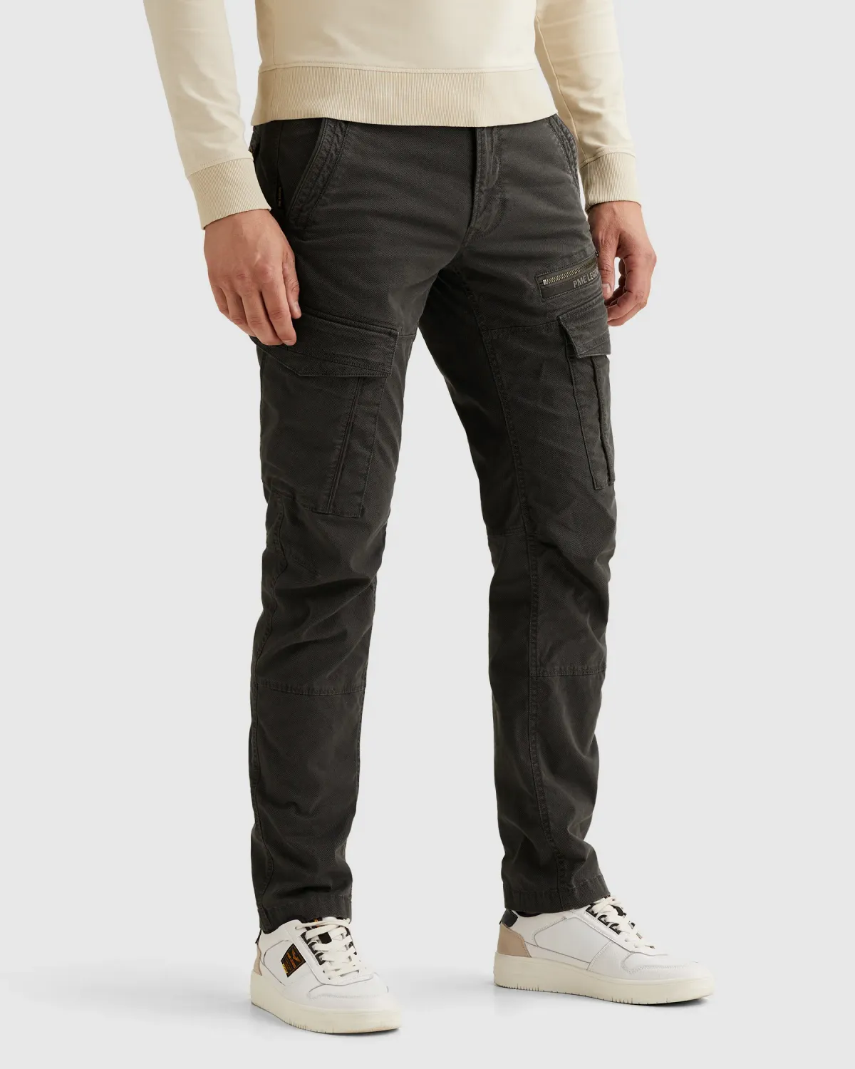 PME Legend Nordrop relaxed fit cargobroek met allover print