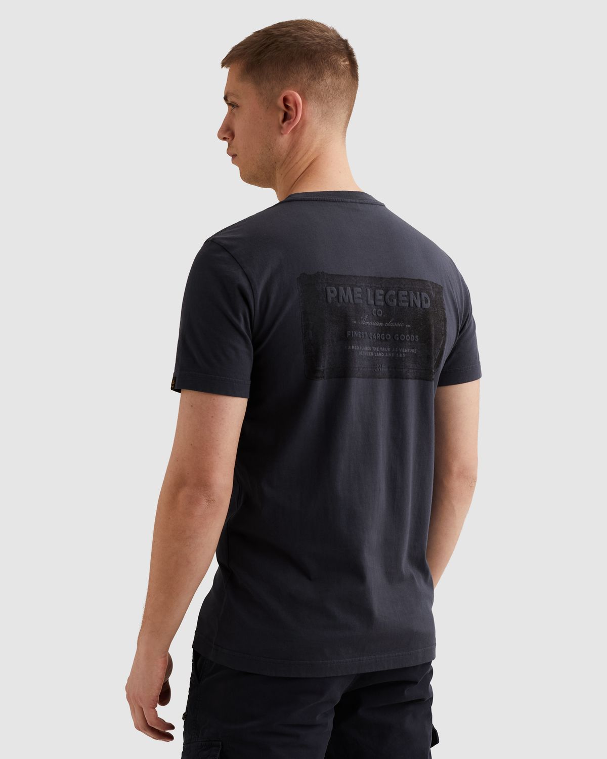 PME Legend T-shirt met artwork op de rug PTSS2602552-5116