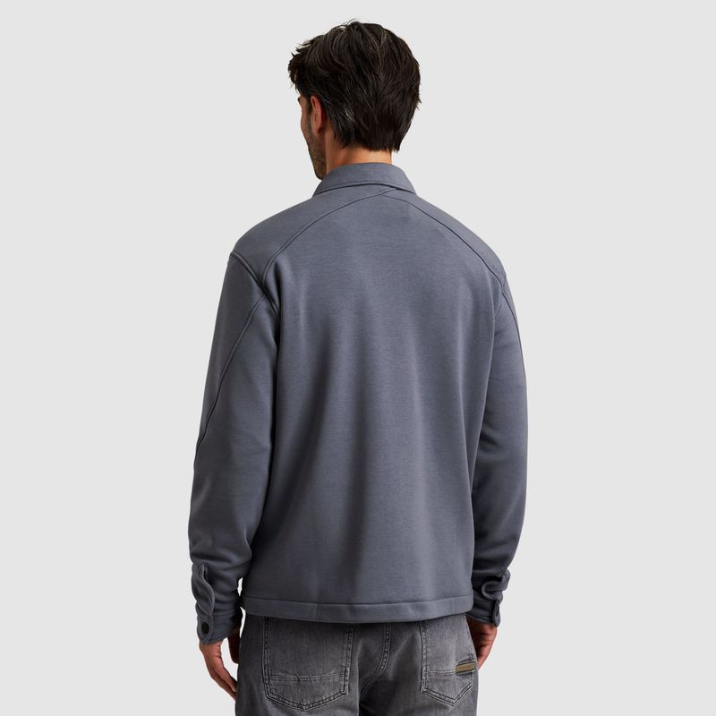 Cast Iron | Shirt jacket van interlock sweatstof CSW2511460-5277