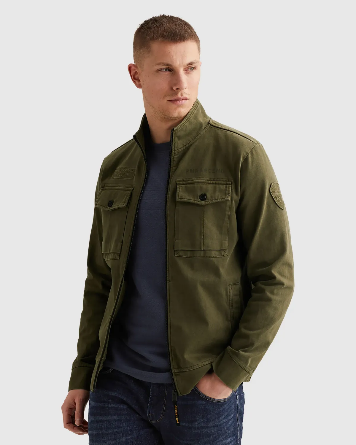 PME Legend Hybrid jacket met ritssluiting