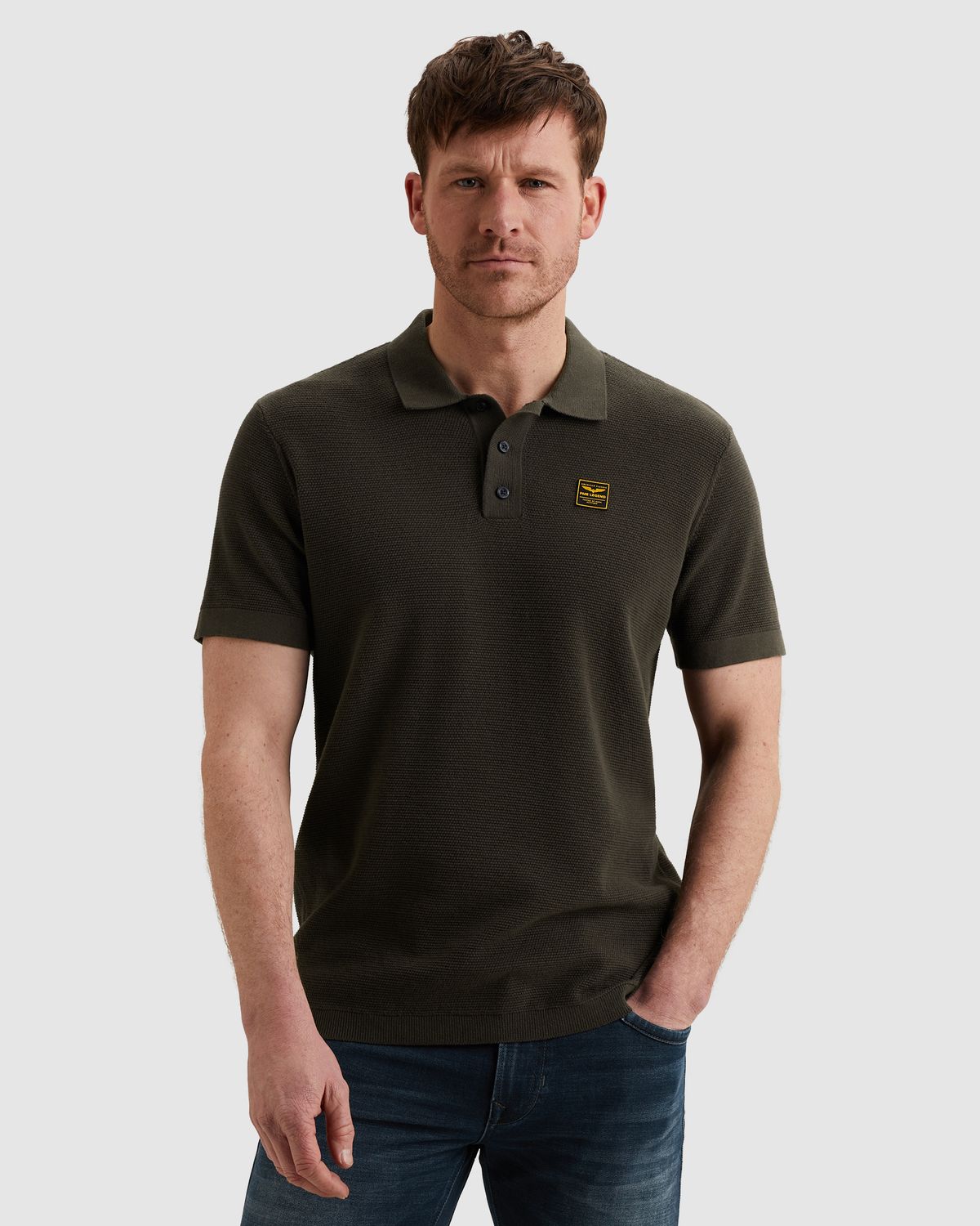 PME Legend Polo met wafelstructuur PPSS2602853-8039