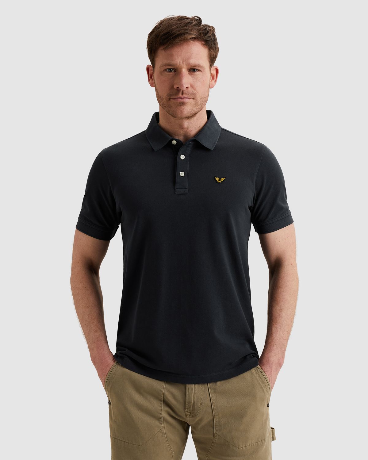 PME Legend Polo met garment-dye wassing PPSS2602850-5281
