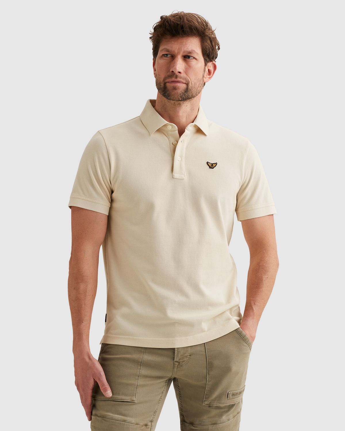 PME Legend Polo met garment-dye wassing PPSS2602850-7013