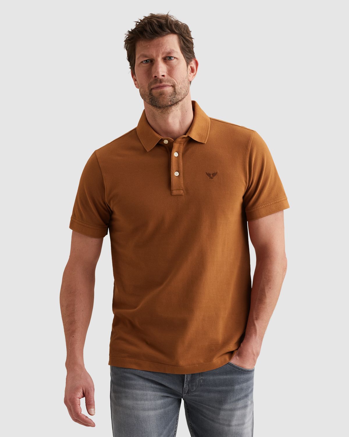 PME Legend Polo met ribkraag PPSS2602840-8127