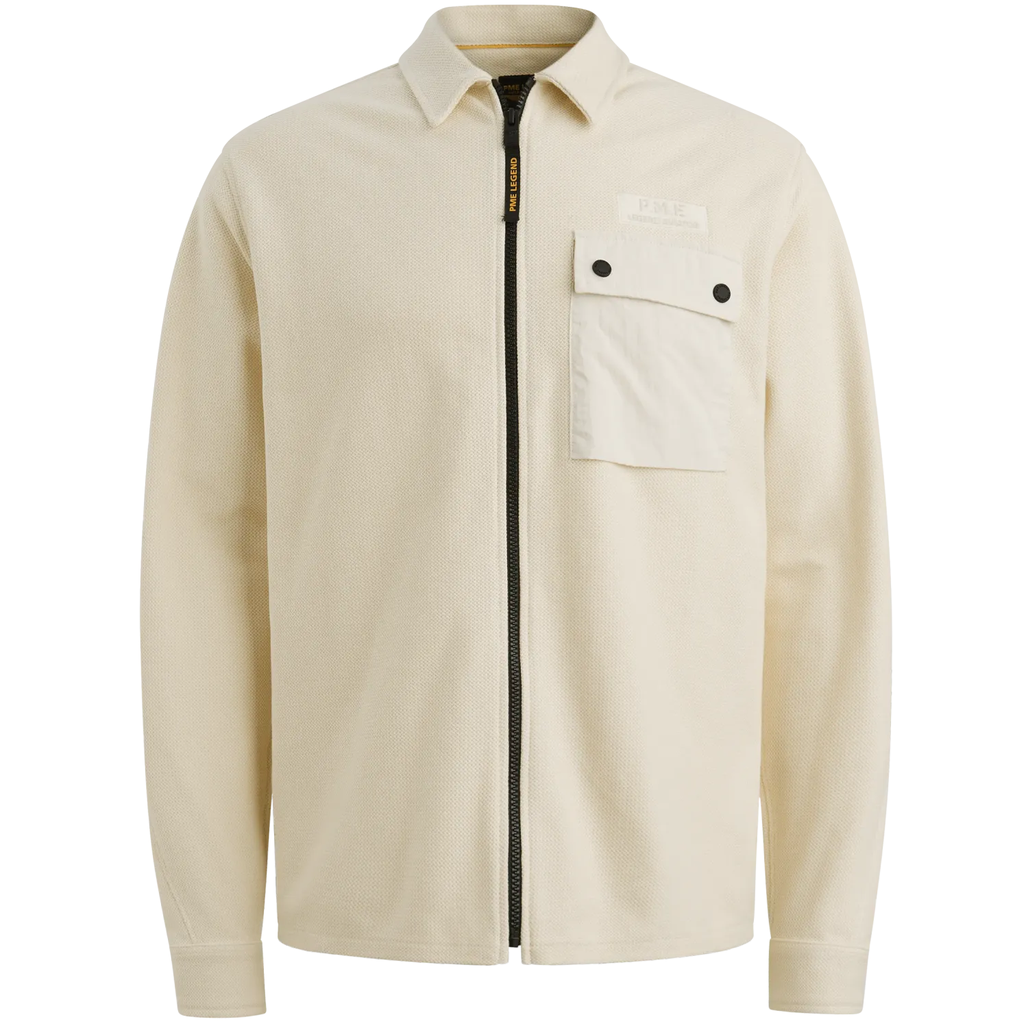 PME Legend Shirt jacket met ritssluiting en badge