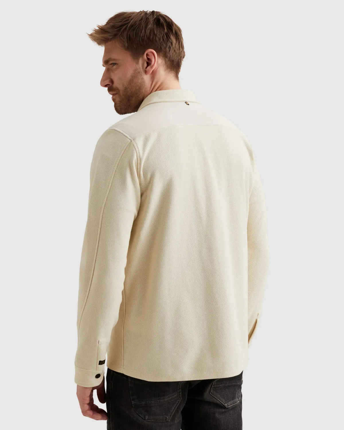 PME Legend Shirt jacket met ritssluiting en badge