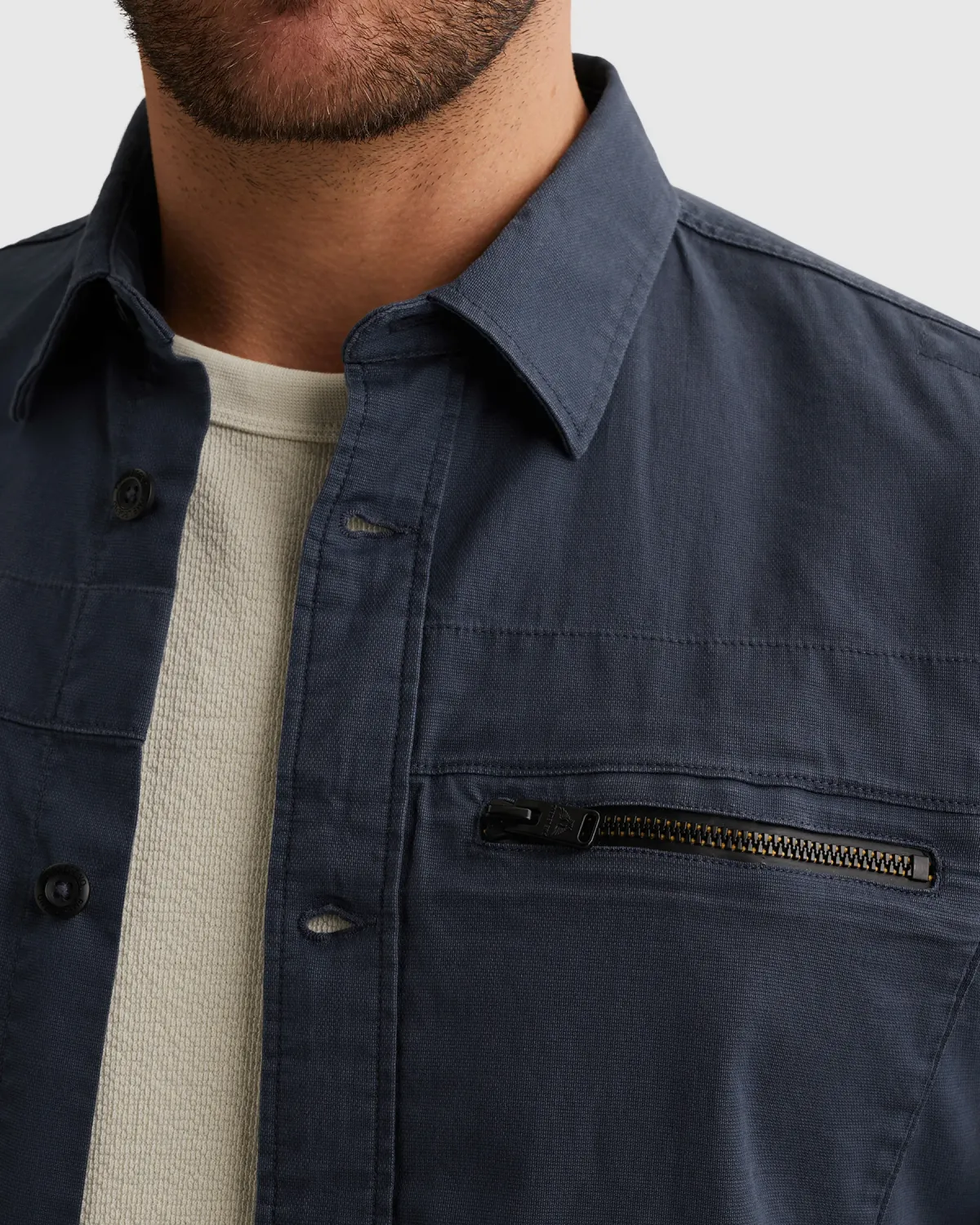PME Legend Shirt jacket met knoopsluiting en borstzak