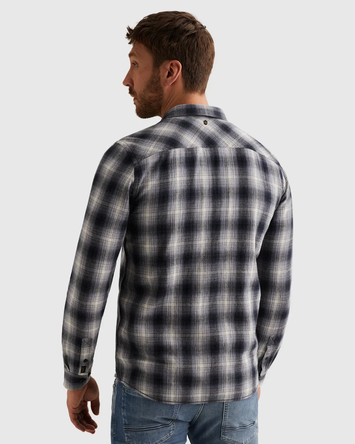 PME Legend Overhemd met borstzakken en stitching details