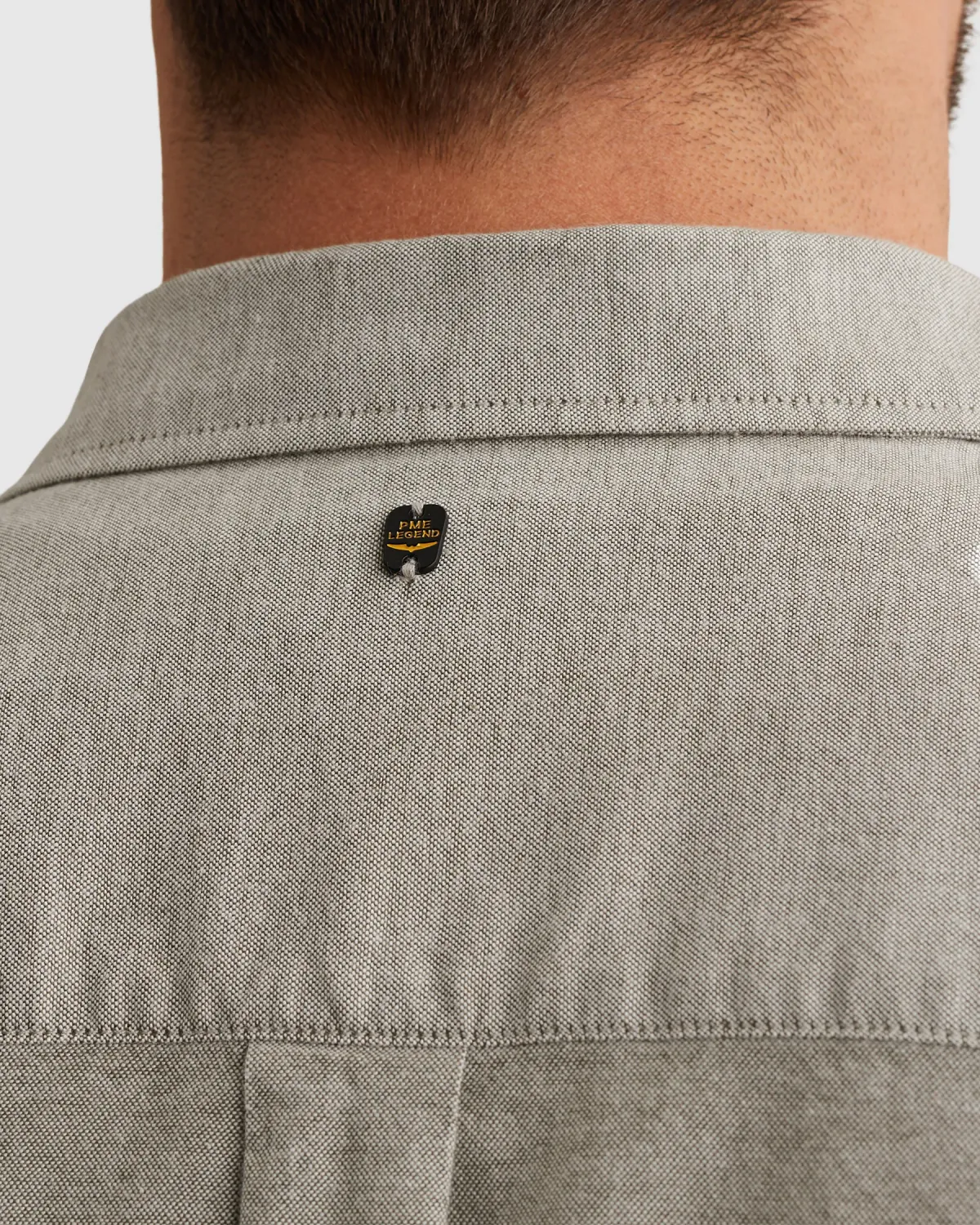 PME Legend Oxford overhemd met borstzak en button down kraag