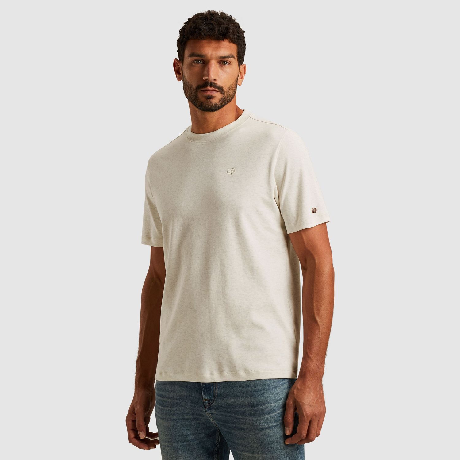 Cast Iron | T-shirt van interlock jersey melange CTSS2511573-910