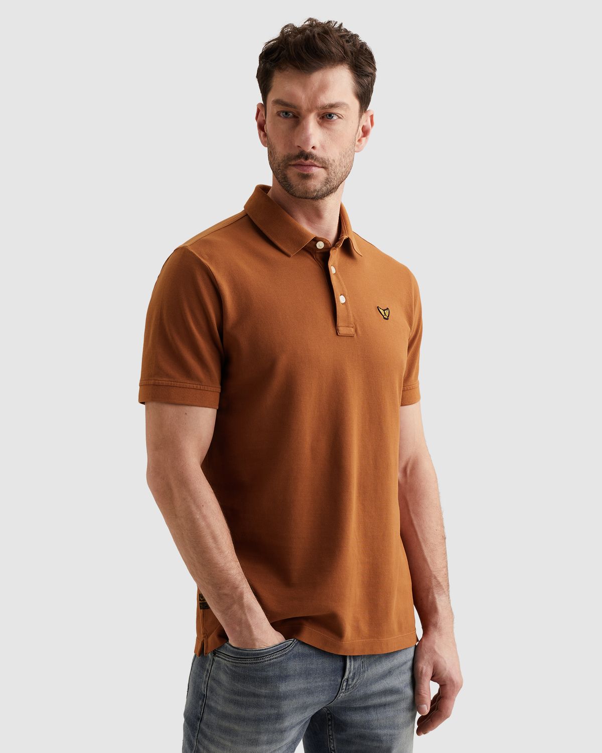 PME Legend Polo met garment-dye wassing PPSS2602850-8127