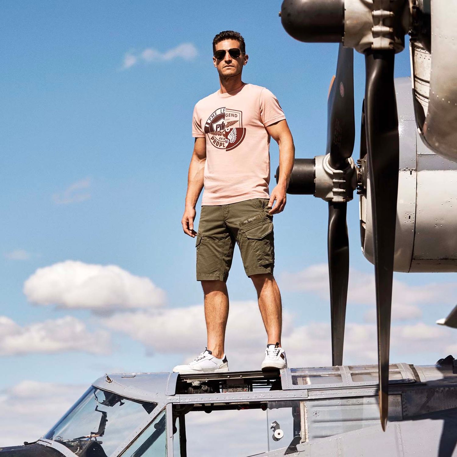 PME Legend | Nordrop tapered fit cargo shorts PSH2404661-8576
