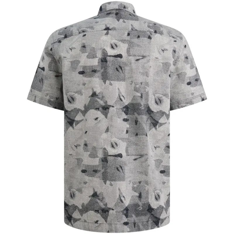 PME Legend Overhemd met korte mouwen en allover print