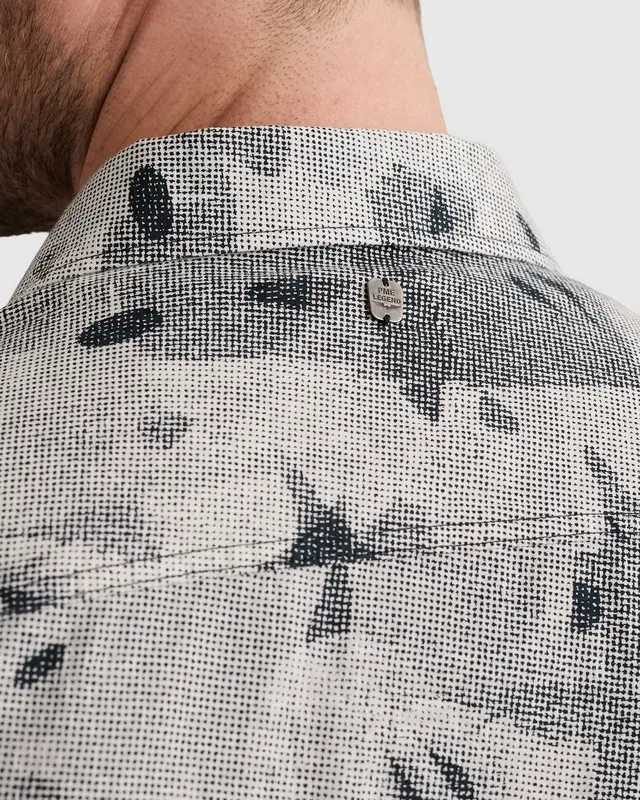 PME Legend Overhemd met korte mouwen en allover print