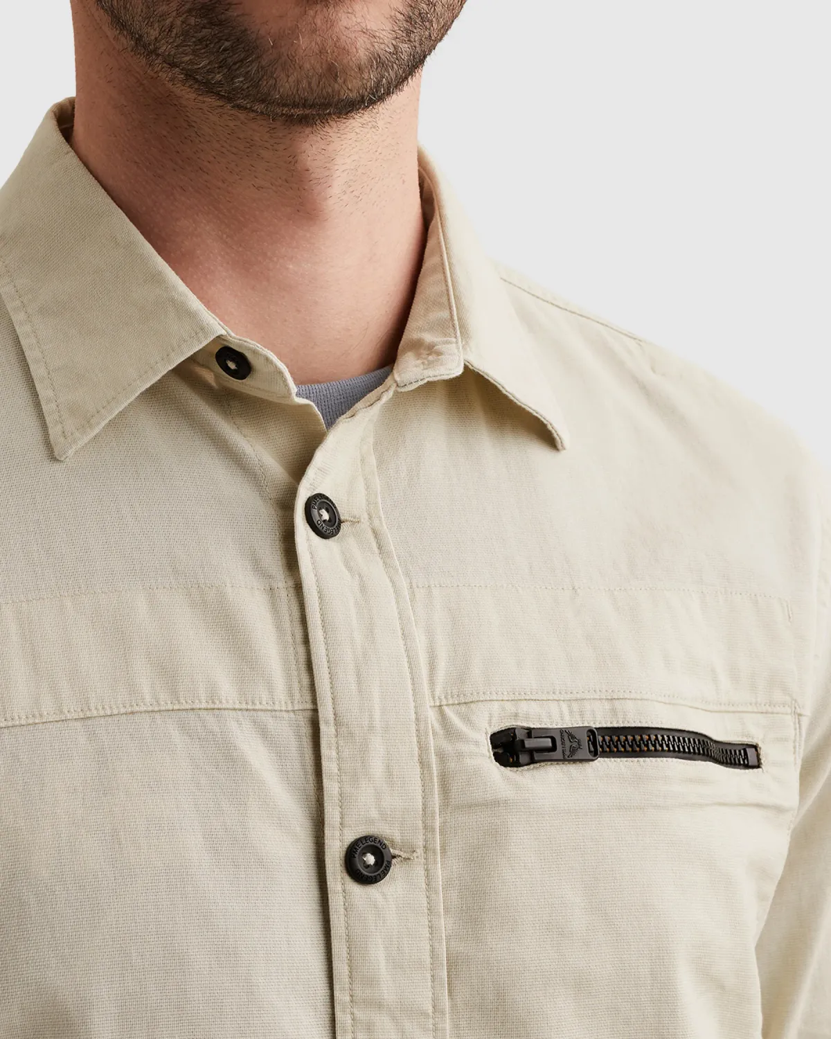 PME Legend Shirt jacket met knoopsluiting en borstzak