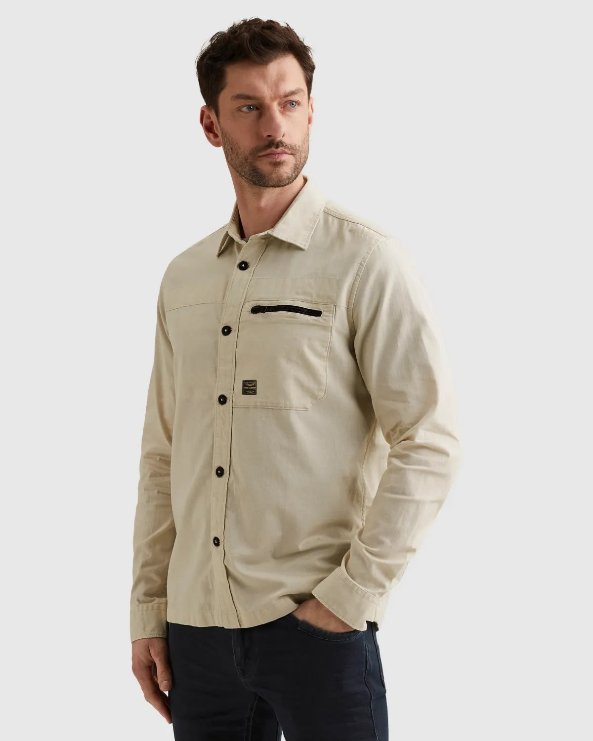 PME Legend Shirt jacket met knoopsluiting en borstzak