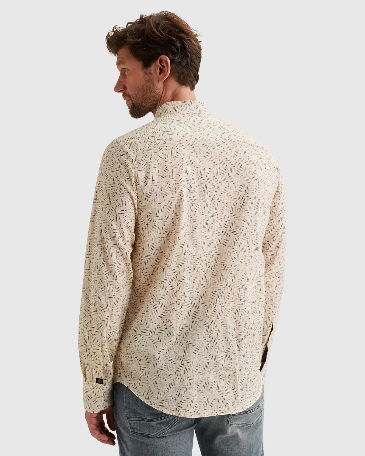 PME Legend Overhemd met allover print en button down kraag