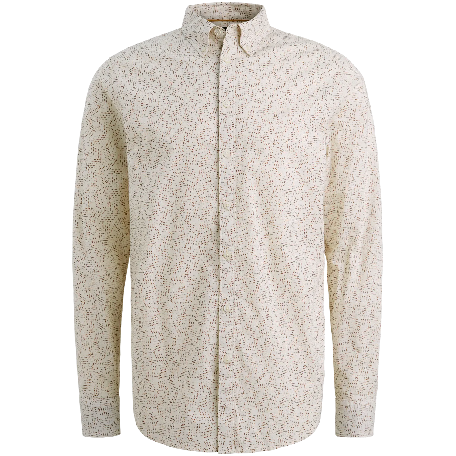 PME Legend Overhemd met allover print en button down kraag