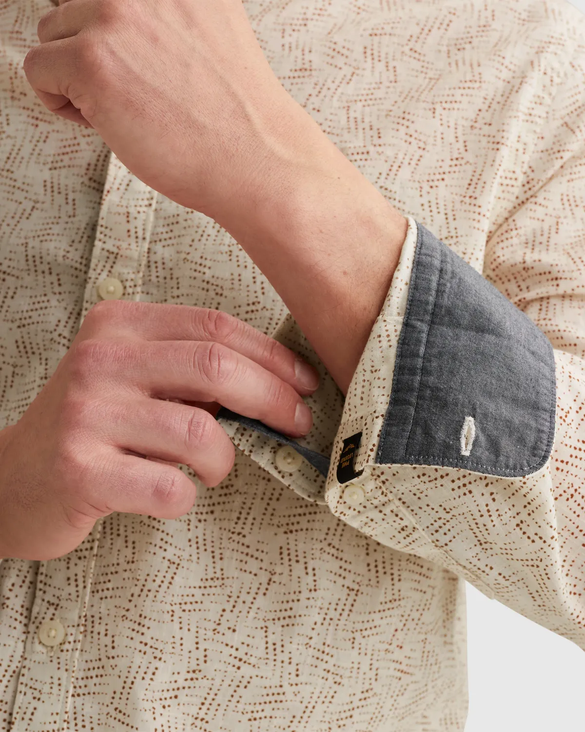 PME Legend Overhemd met allover print en button down kraag