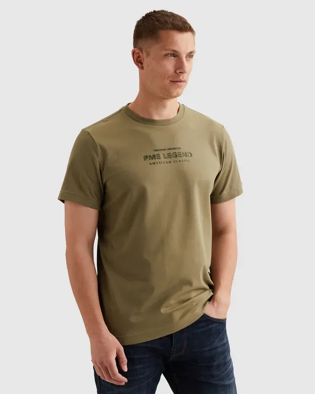 PME Legend T-shirt van een katoenblend met artwork