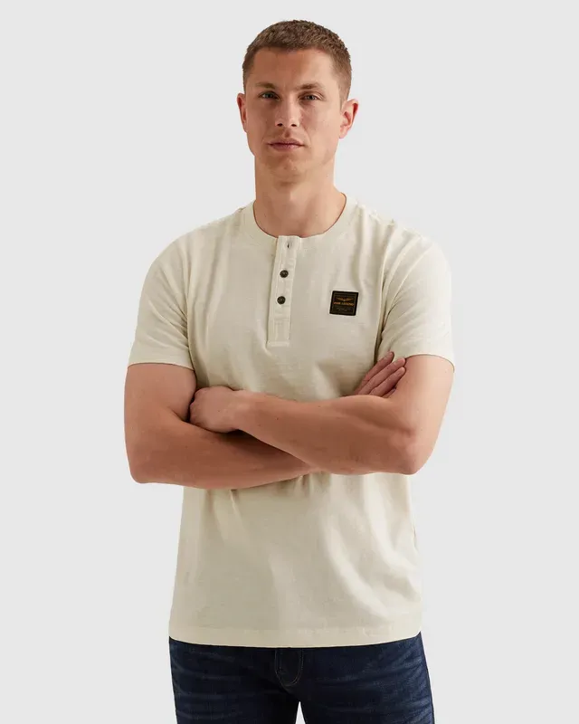 PME Legend Henley T-shirt met badge