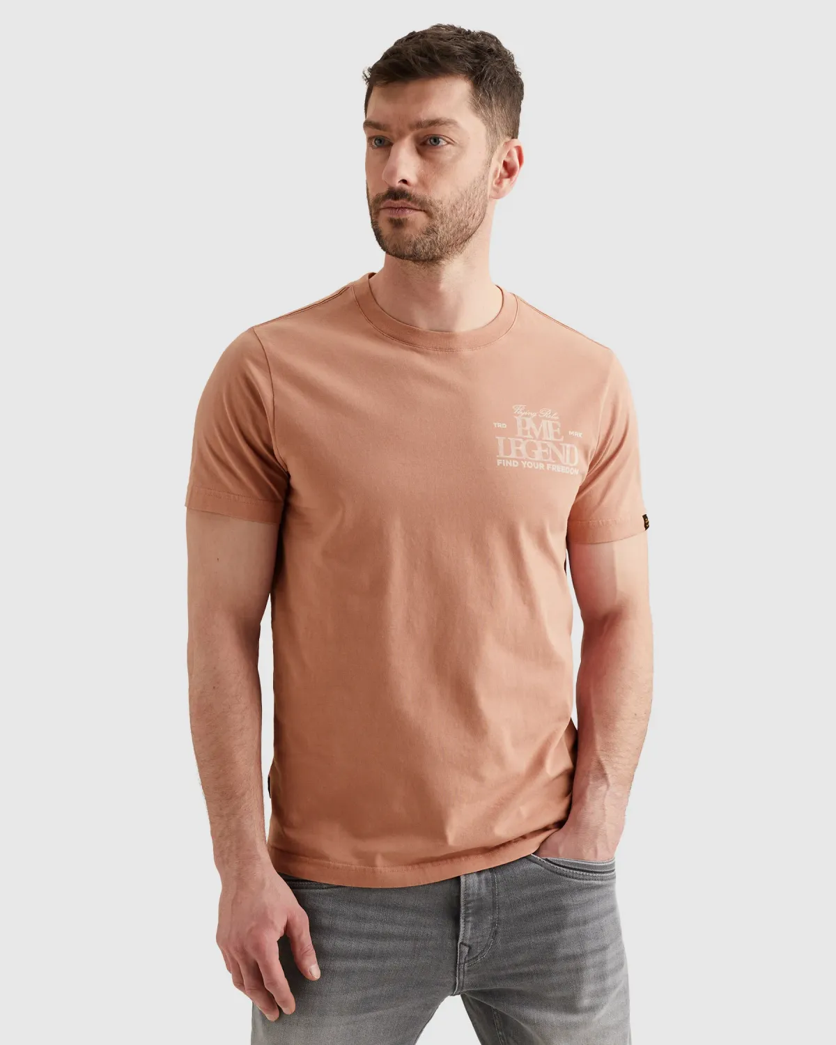 PME Legend T-shirt van jersey met klein artwork