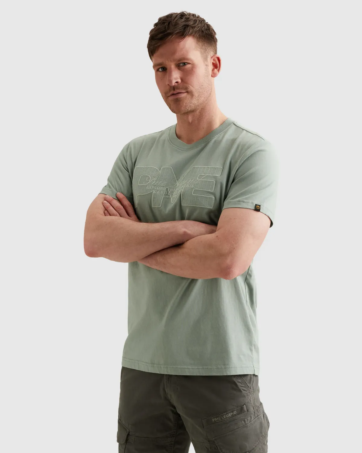 PME Legend T-shirt met artwork op de borst