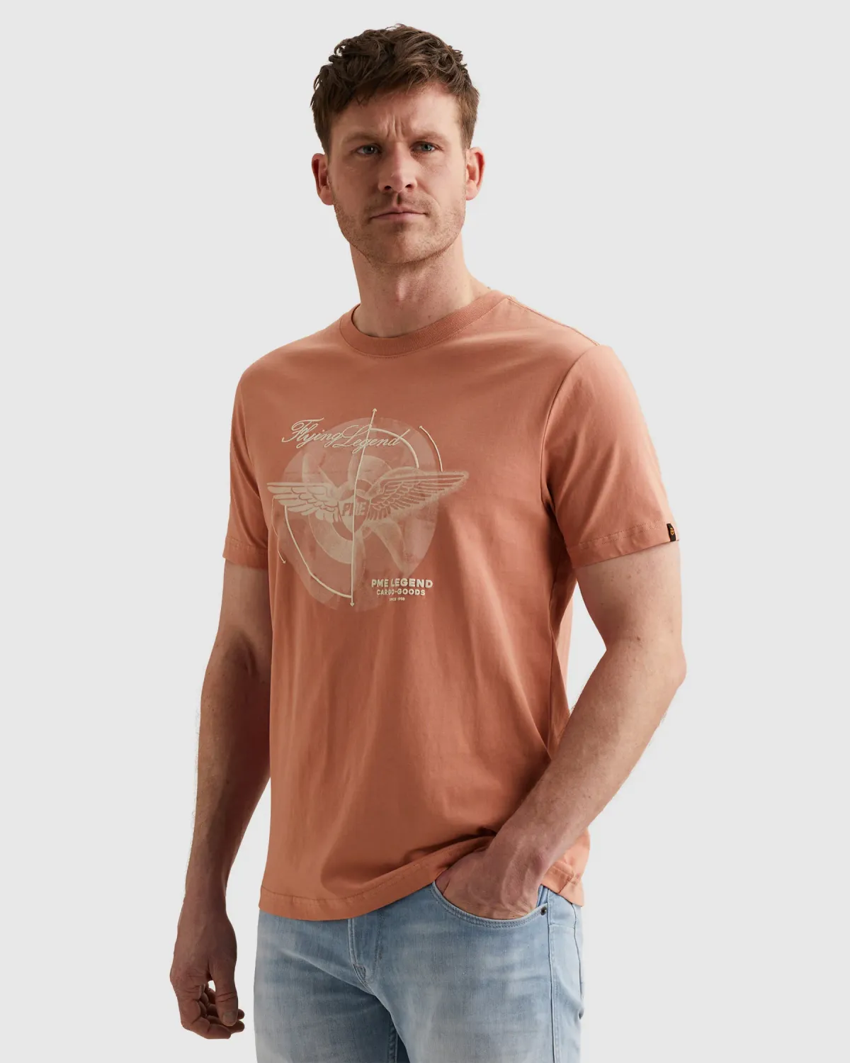 PME Legend T-shirt van jersey met groot artwork op de borst