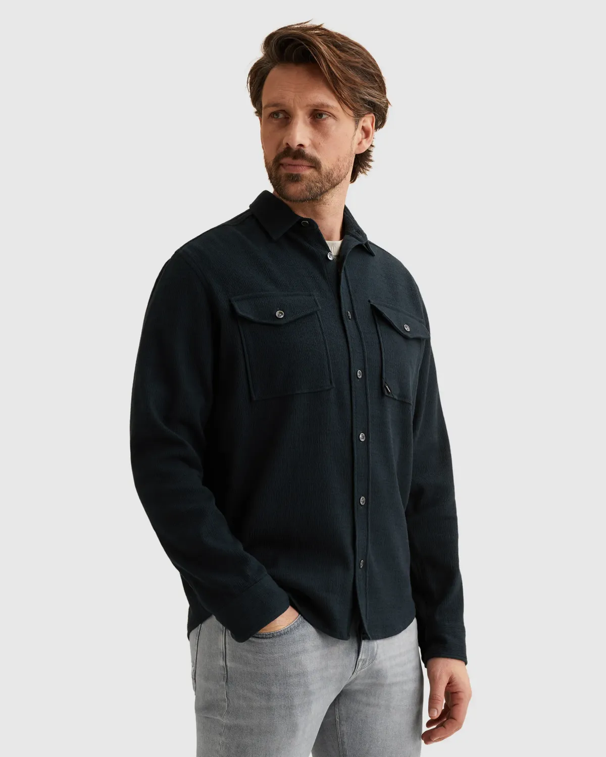 Vanguard Shirt jacket met structuur VSI2602206-5073