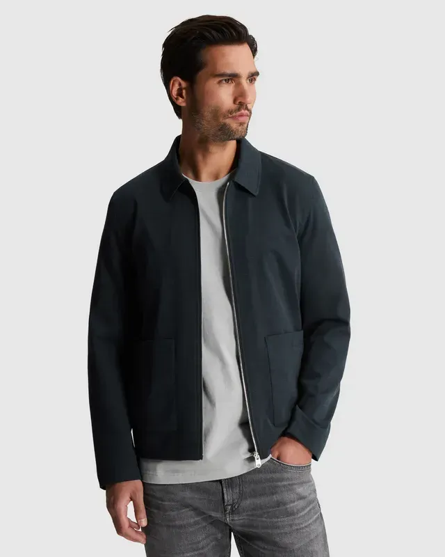 Cast Iron Shirt jacket with zipper closure and pockets  CBL2603158-5442