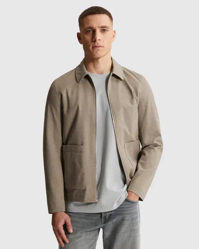 Cast Iron Shirt jacket with zipper closure and pockets CBL2603158-8023