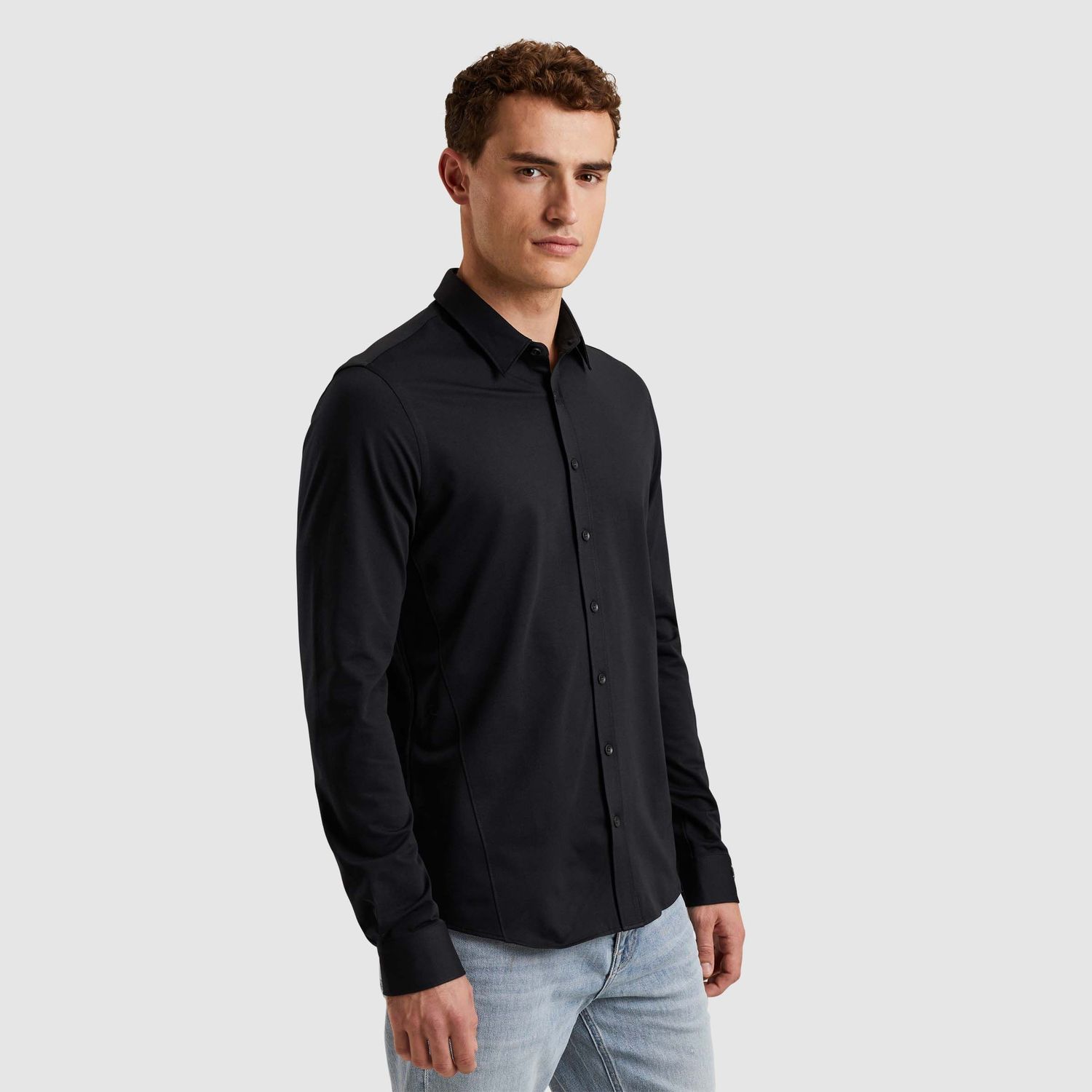 Cast Iron | Overhemd van twill jersey CSI2502200-999