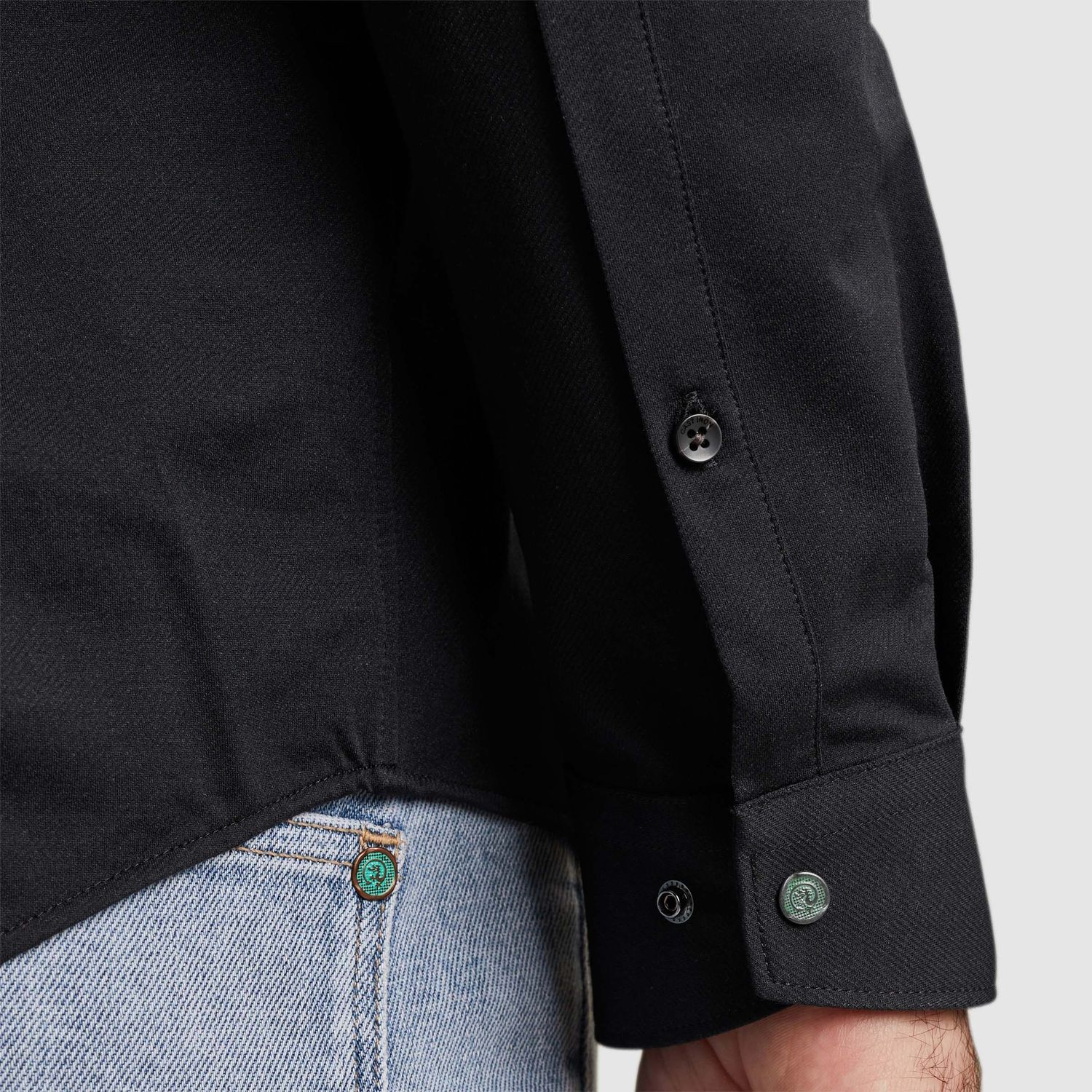 Cast Iron | Overhemd van twill jersey CSI2502200-999