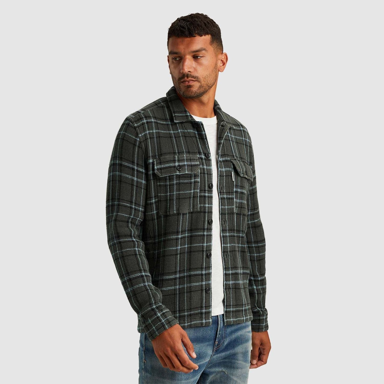 Cast Iron | Shirt jacket met ruitpatroon CSI2409220-6026