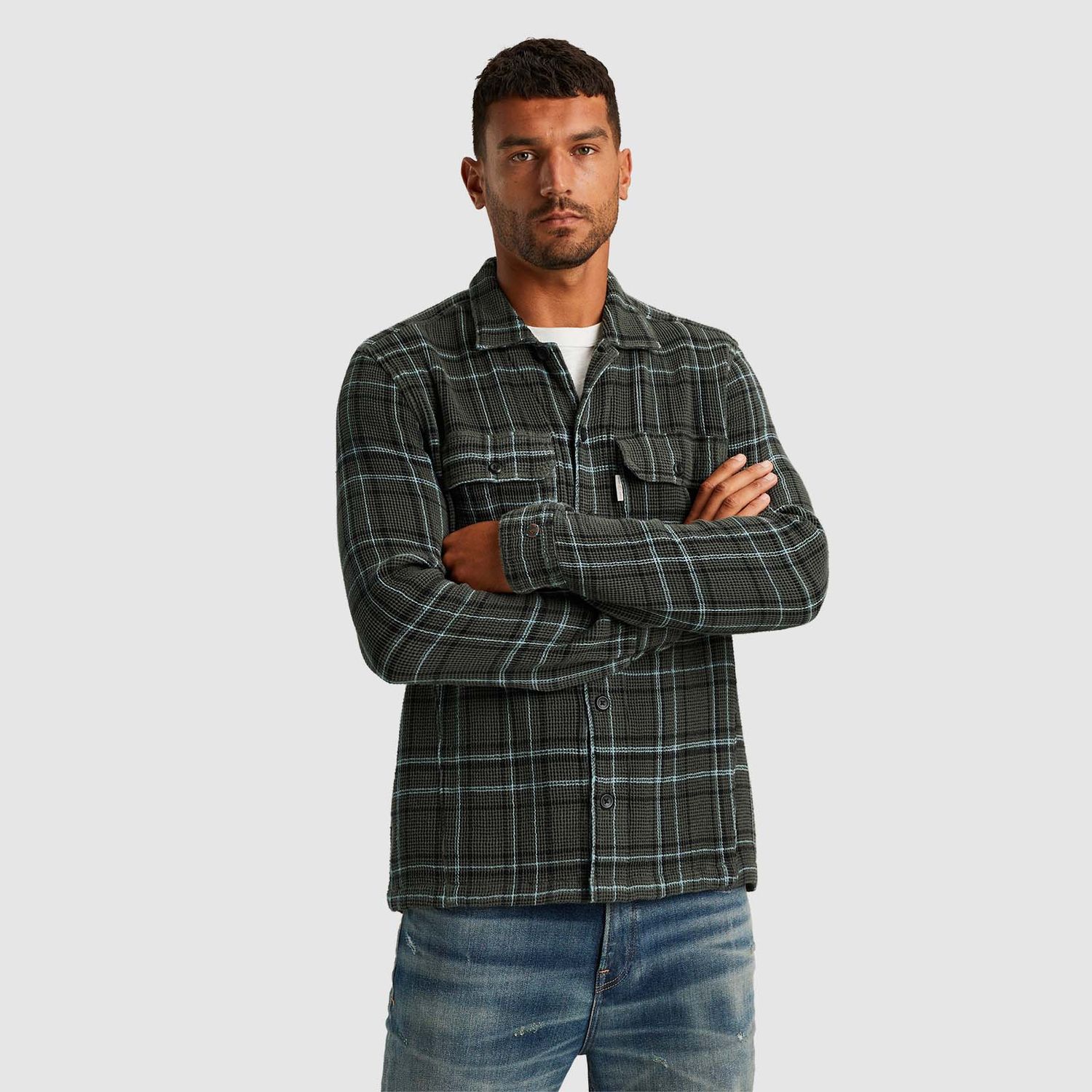 Cast Iron | Shirt jacket met ruitpatroon CSI2409220-6026